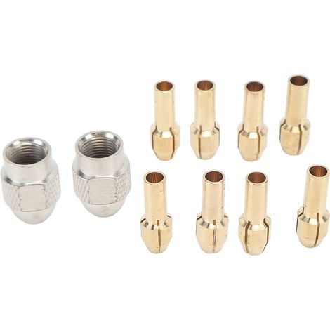 Jeu De Pinces De Mandrin De Perceuse En Laiton, Embout Électrique Sans Clé, Adaptateur À Changement Rapide, Outil De Remplacement 10 Pièces