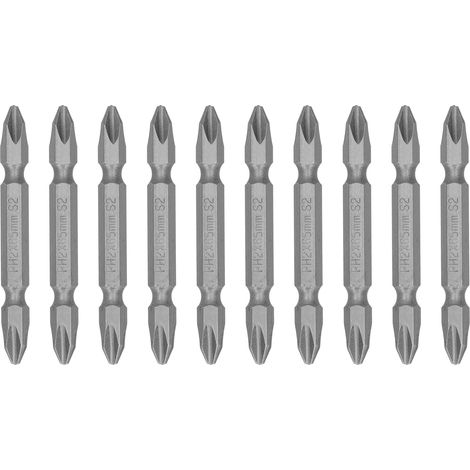 Embouts De Tournevis Ph2 De 65mm, Tête Électrique Magnétique S2, Embout Croisé À Double Tête (jet De Sable)