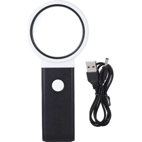 Loupe À Led Abs, Loupe Portative Pliable, Lentille Hd Pour L'Observation Et La Réparation De Composants Électroniquesth-7018b