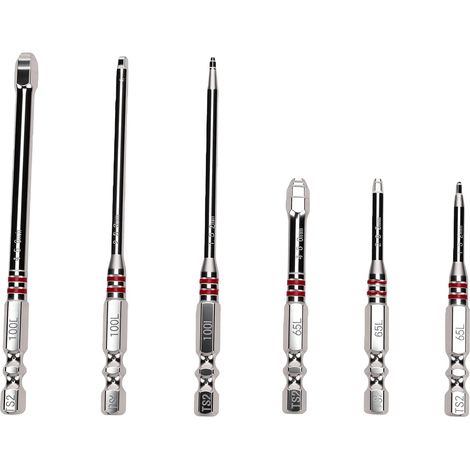 Embouts De Tournevis Magnétiques À Tige Hexagonale, Jeu D'Embouts En Forme De Pagode Pour Perceuse Électrique, Clé À Percussion, 6 Pièces