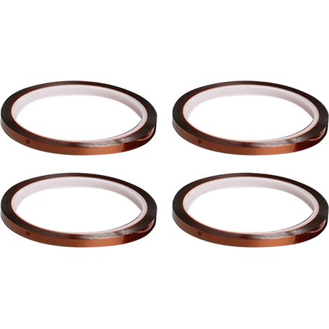 4 Rouleaux De Bandes Thermiques 0.5cm X 33m, Ruban Isolant Résistant Aux Hautes Températures Par Sublimation