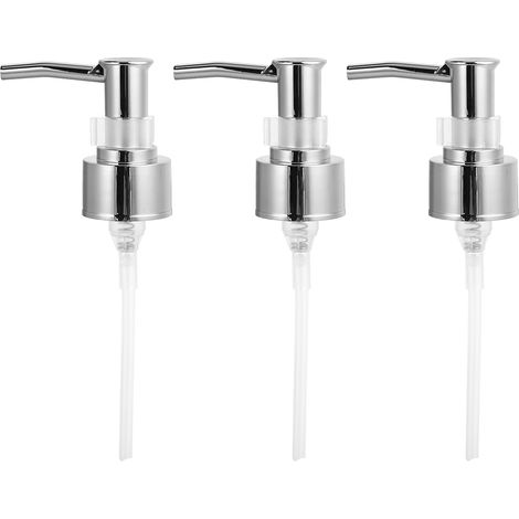 Bouteille De Parfum Pompe Shampooing Et Revitalisant Buse Pour Savon Lotion Huile De Massage Bouteille Argent