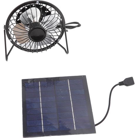 Ensemble De Panneaux Solaires Photovoltaïques, Système De Ventilation, Mini Ventilateur De Refroidissement Usb Portable 5v 2.5w