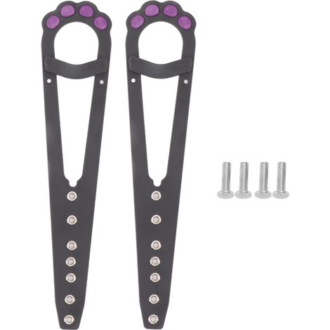Loquet De Porte Pour Chat, 2 Pièces, Bouchon Réglable, Empêche Les Chiens D'Entrer, Noir