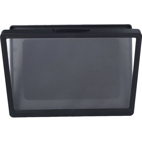 Salle De Bain Étanche Anti-buée Écran Tactile Étui De Téléphone Portable Support Mural Couvercle De Protection Scellé Ordinateur Tablette Boîte De Rangement 9802b Noir