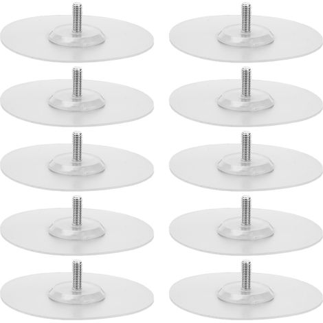 Disque Adhésif Fort, 10 Pièces, Plaque Collante En Silicone Étanche Sans Poinçon Pour Poignée De Vêtements, Connexion De Crochet