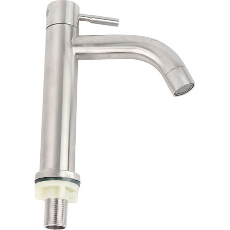 Robinet D'Eau En Acier Inoxydable À Filetage Mâle G1/2 Pouces, Robinet Froid Simple Sous Le Comptoir