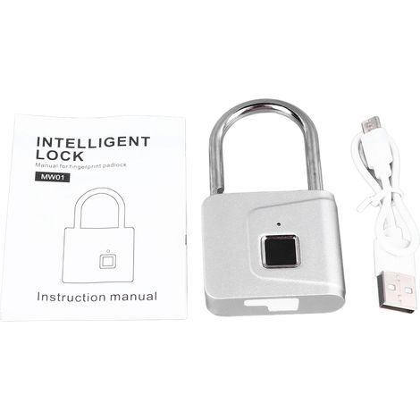 Cadenas Antivol À Empreintes Digitales, Serrure Électronique Intelligente Sans Clé Pour Porte D'Armoire, Pour Famille, Dortoir D'Étudiants, Salle De Sport