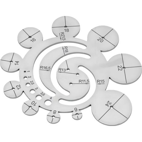 Modèle De Cercle De Coupe Du Cuir, Règle Ronde En Acier Inoxydable 304 Pour Les Projets De Bricolage