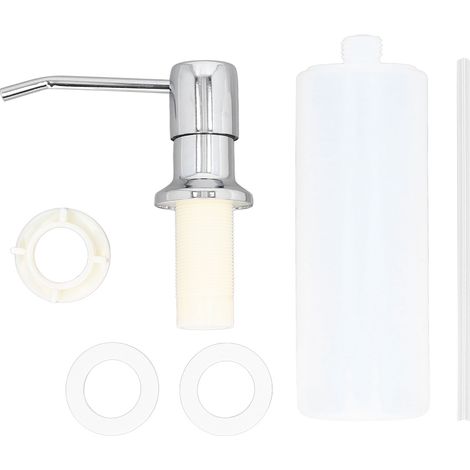 Distributeur De Savon Pour Évier De 300ml, Pompe À Lotion, En Acier Inoxydable 304, Pour Cuisine, Plaque Chromée
