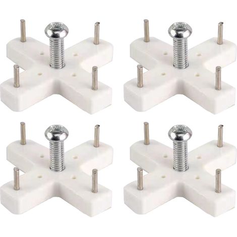Vis Murale Sans Trace, Perceuse À Ongles, Crochet De Suspension D'Image Polyvalent Gratuit Pour Ciment De Cloison Sèche 4 Pièces