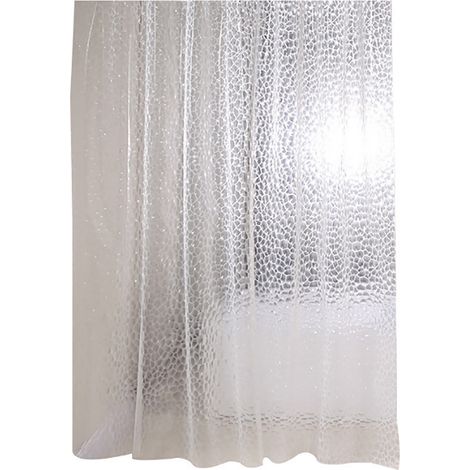 Rideau De Douche Eva Épais, Imperméable, Pour Salle De Bain, Blanc, 180x200cm
