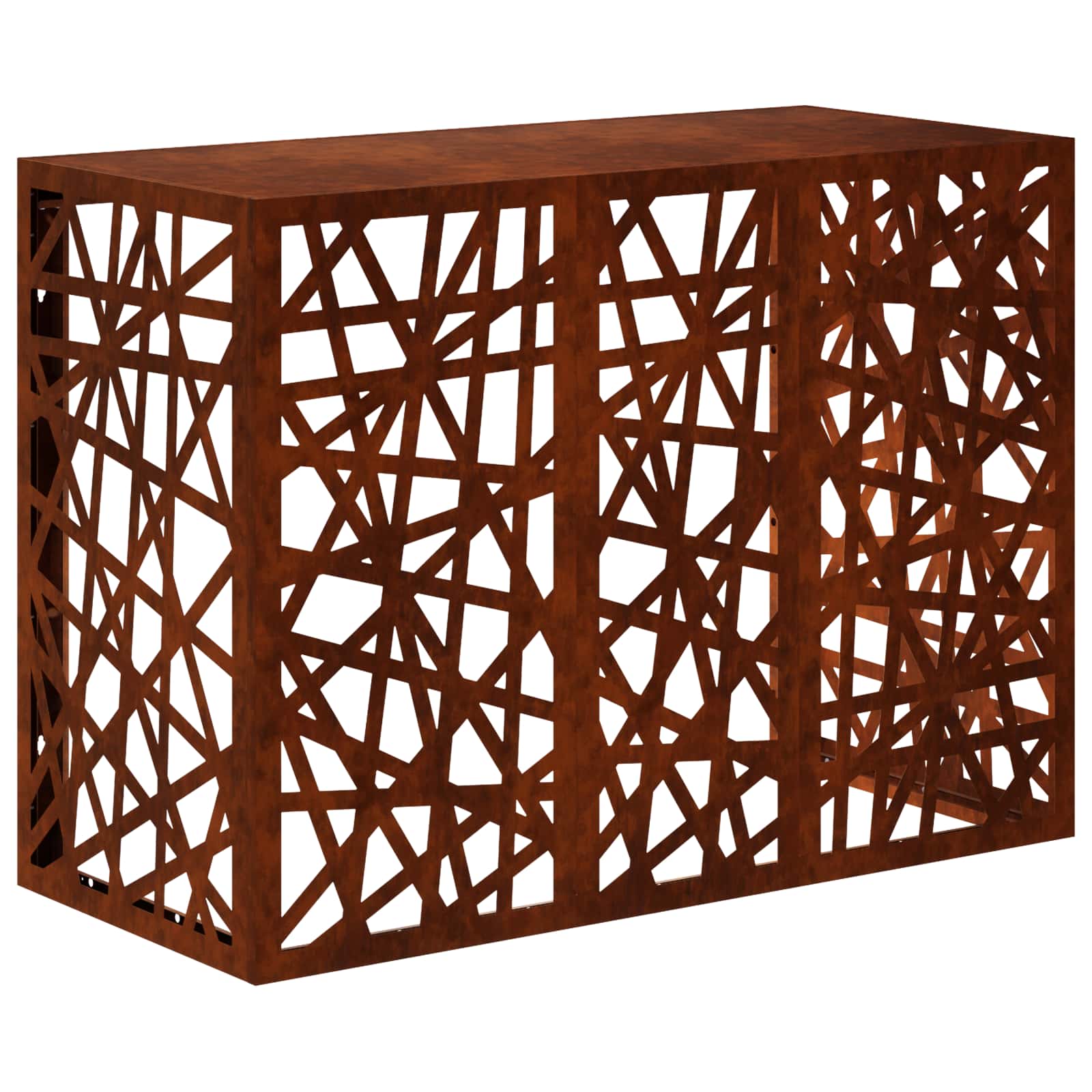 Vidaxl Air Conditioner Cover Rusty 110 X 50 X 80 Cm Weathering Steel