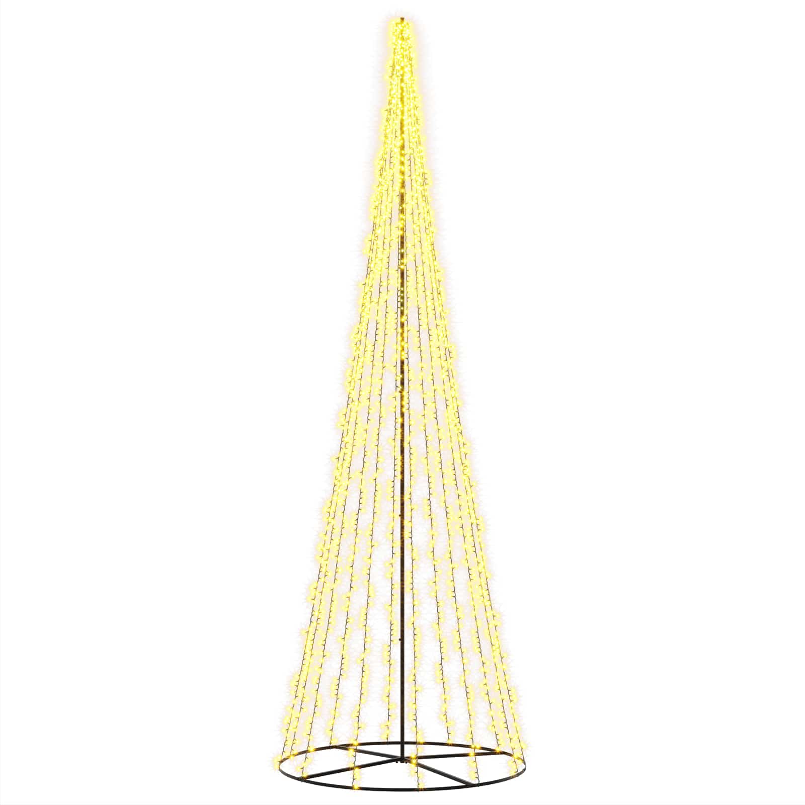 Vidaxl Led Christmas Tree 485 Cm 3000 Leds Warm White Steel Black