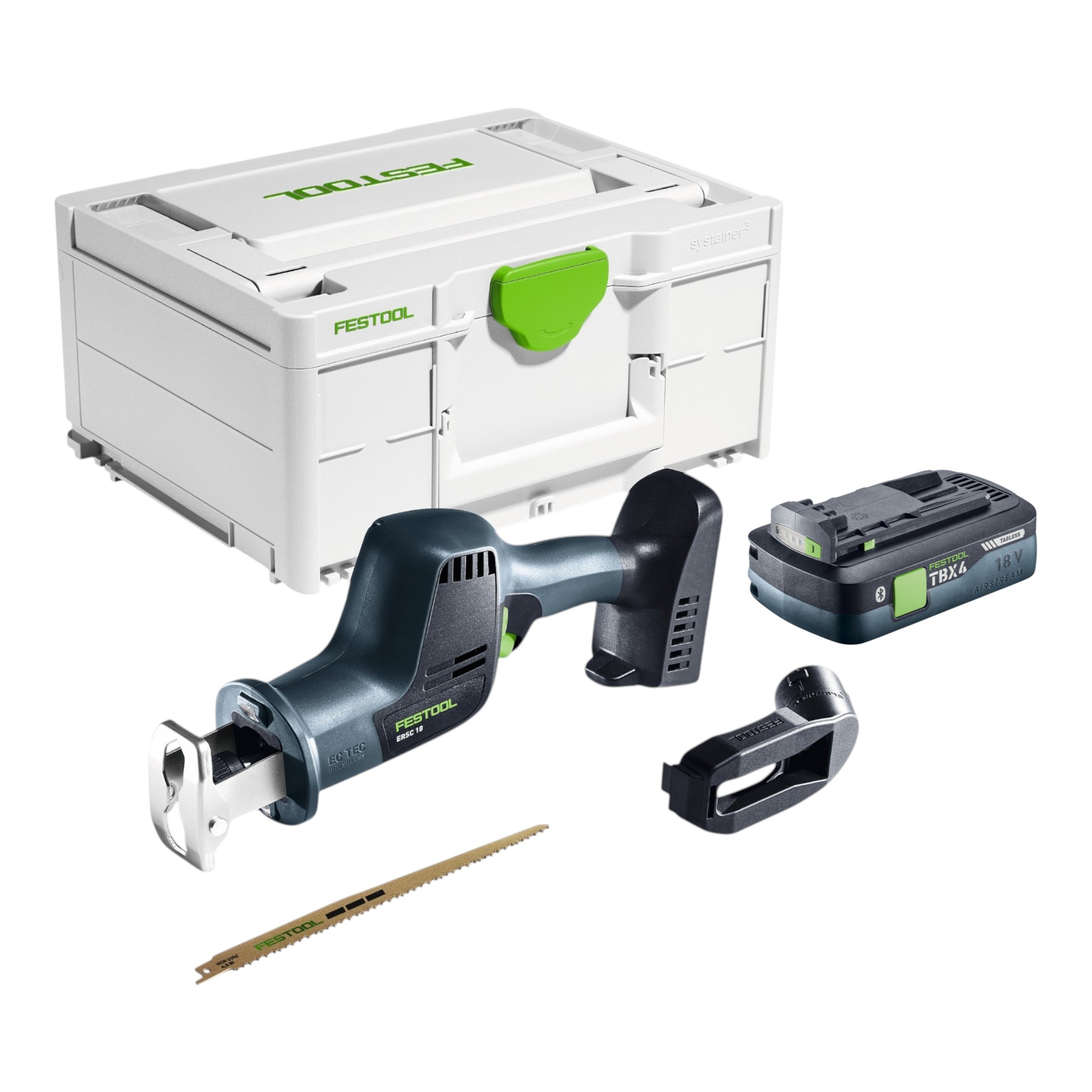 Festool Ersc 18 Eb-basic Akku Säbelsäge 18 V 210 Mm + 1x Akku 4,0 Ah + Systainer - Ohne Ladegerät