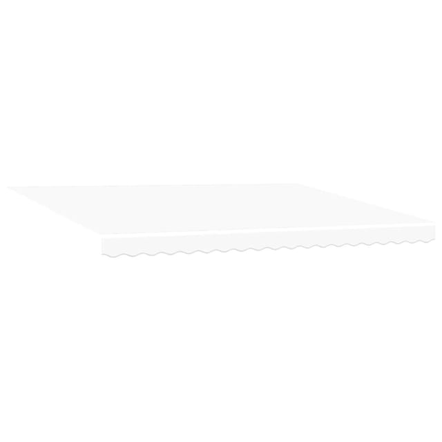 Einziehbare Markise Weiß 450 × 350 Cm Stoff Vidaxl