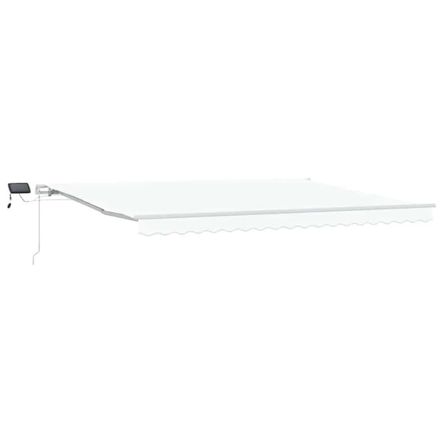 Einziehbare Markise Mit 450 × 350 Cm Weiß Vidaxl