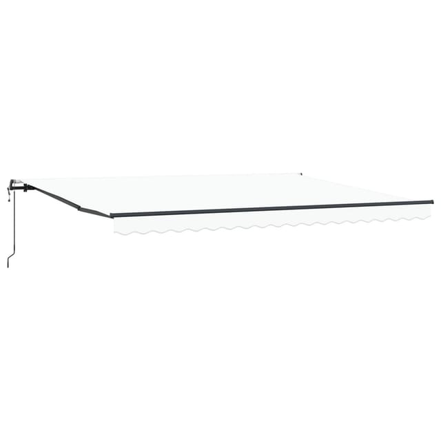 Einziehbare Markise Weiß 450 X 350 Cm Stoff Vidaxl