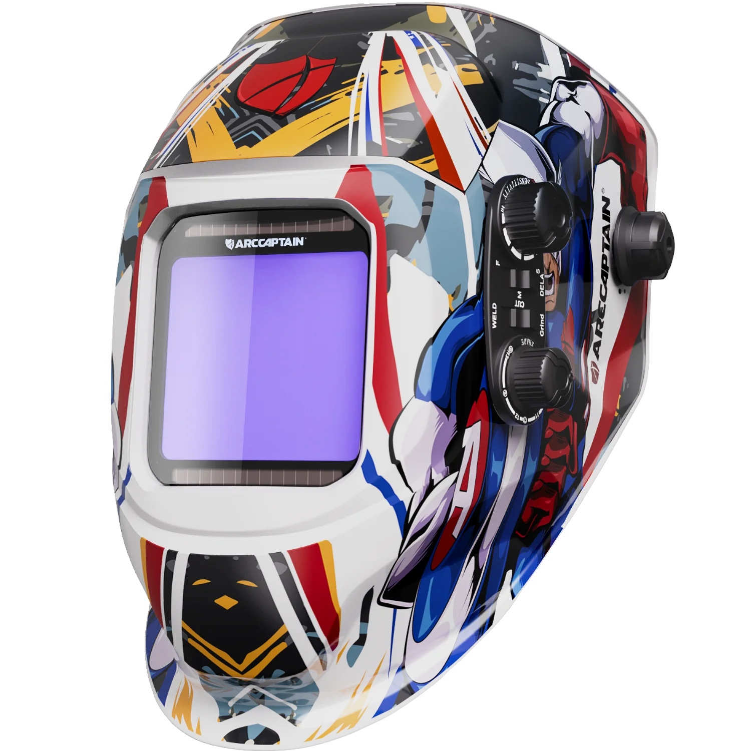 Schweißhelm, Automatisch Abdunkelnd, Solarbetrieben, Ar-wc035