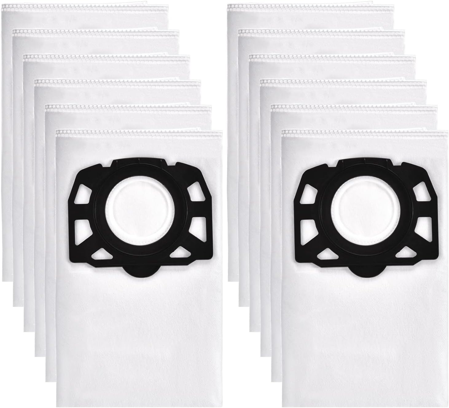 Leadaybetter 12 Staubsaugerbeutel Für Kärcher Wd4, Wd5 Und Wd6 Premium, Passend Für Kärcher Nass- Und Trockensauger Mv4, Mv5 Und Mv6 (art.-nr. 2.863-006.0)