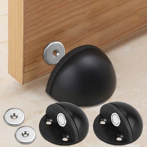 Magnetischer Türstopper, Schwerlast-türstopper, Magnetischer Türstopper, Türriegel Aus Metall Mit Magnet, Türkeil Für Boden/wand, Türhalter Aus Edelstahl (2er-pack)