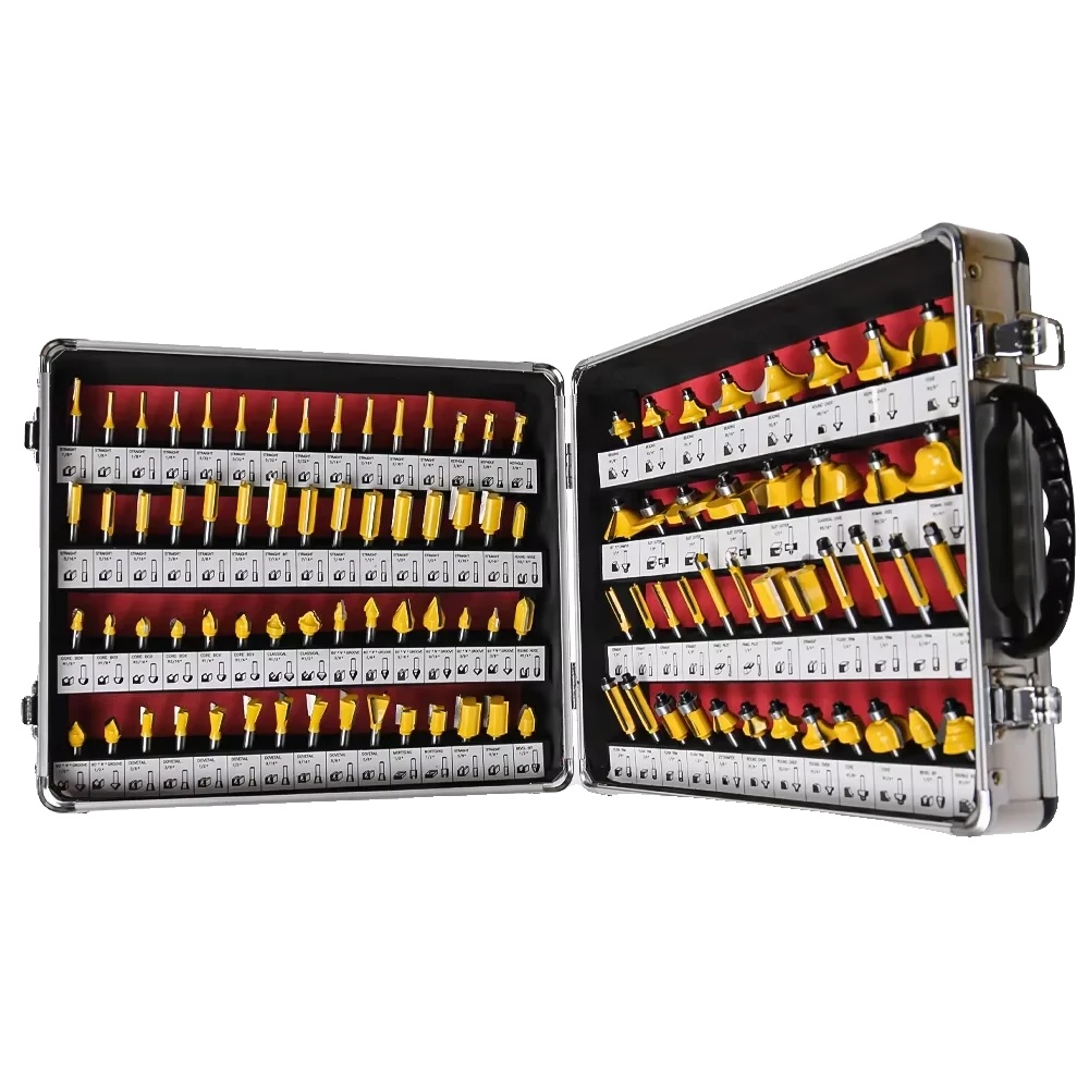 Fräser Set, 1/4 Zoll Schaft, 100 Teile