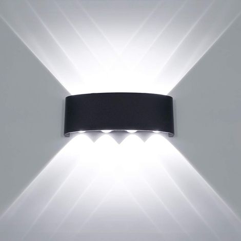 Moderner Led-deckenleuchter, Wasserdicht, Als Runde Wandleuchte Für Innen- Und Außenbereich, Flur, 8w, Schwarz