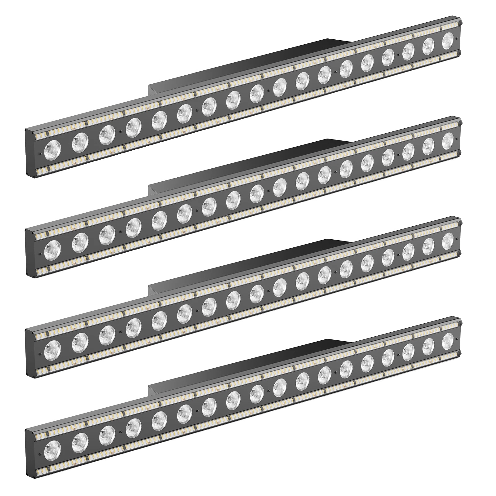 Led-wandfluter, Dynamische Effekte, Hohe Lichtausbeute, Schwarz, Eu-stecker