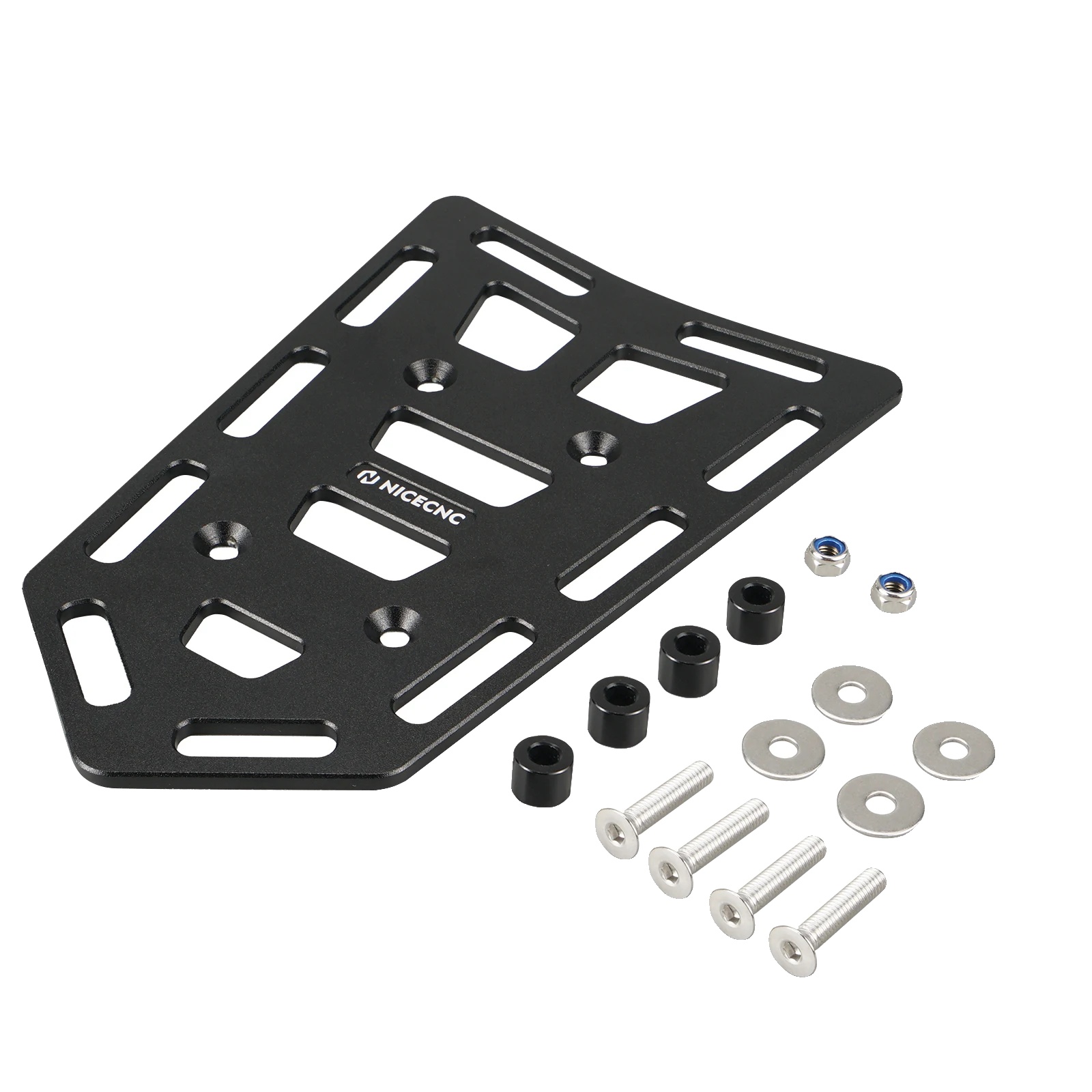 Hinterer Gepäckträger, Leichtes Aluminium, Universelle Passform, Schwarz