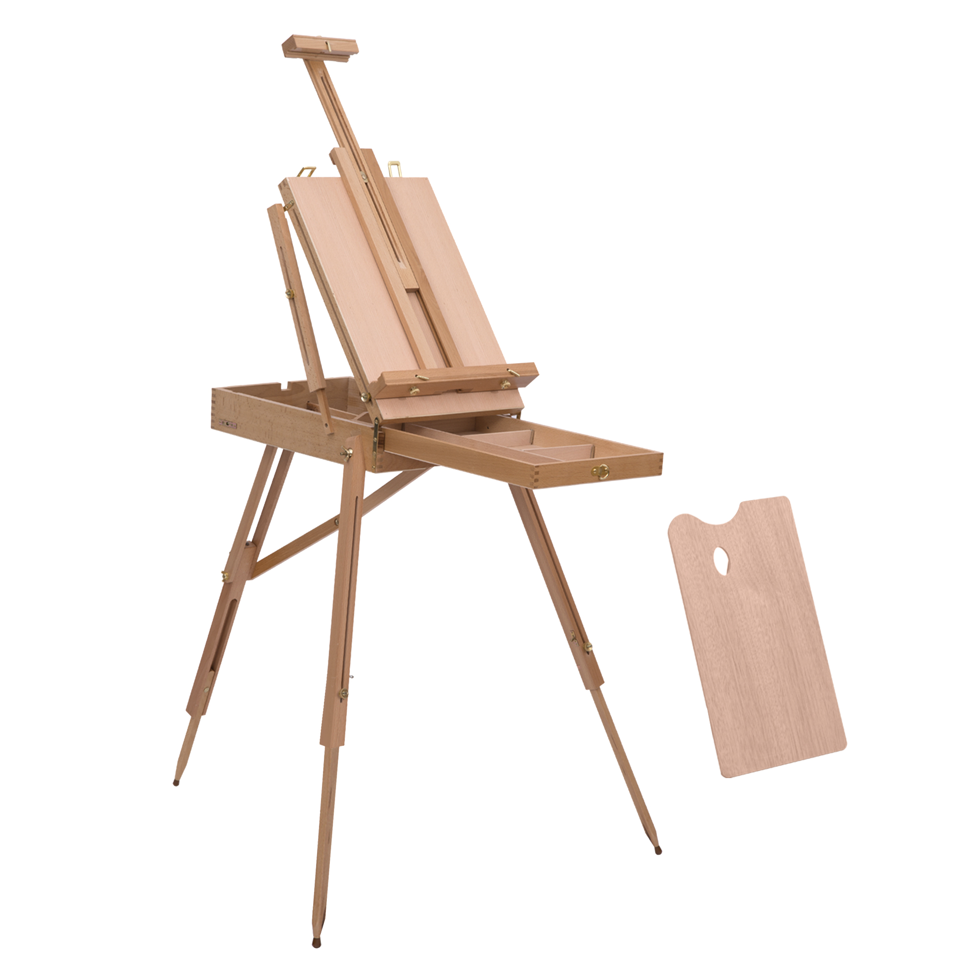 Staffelei, Höhe Und Neigung Verstellbar, 40 X 18 X 55 Cm, Braun