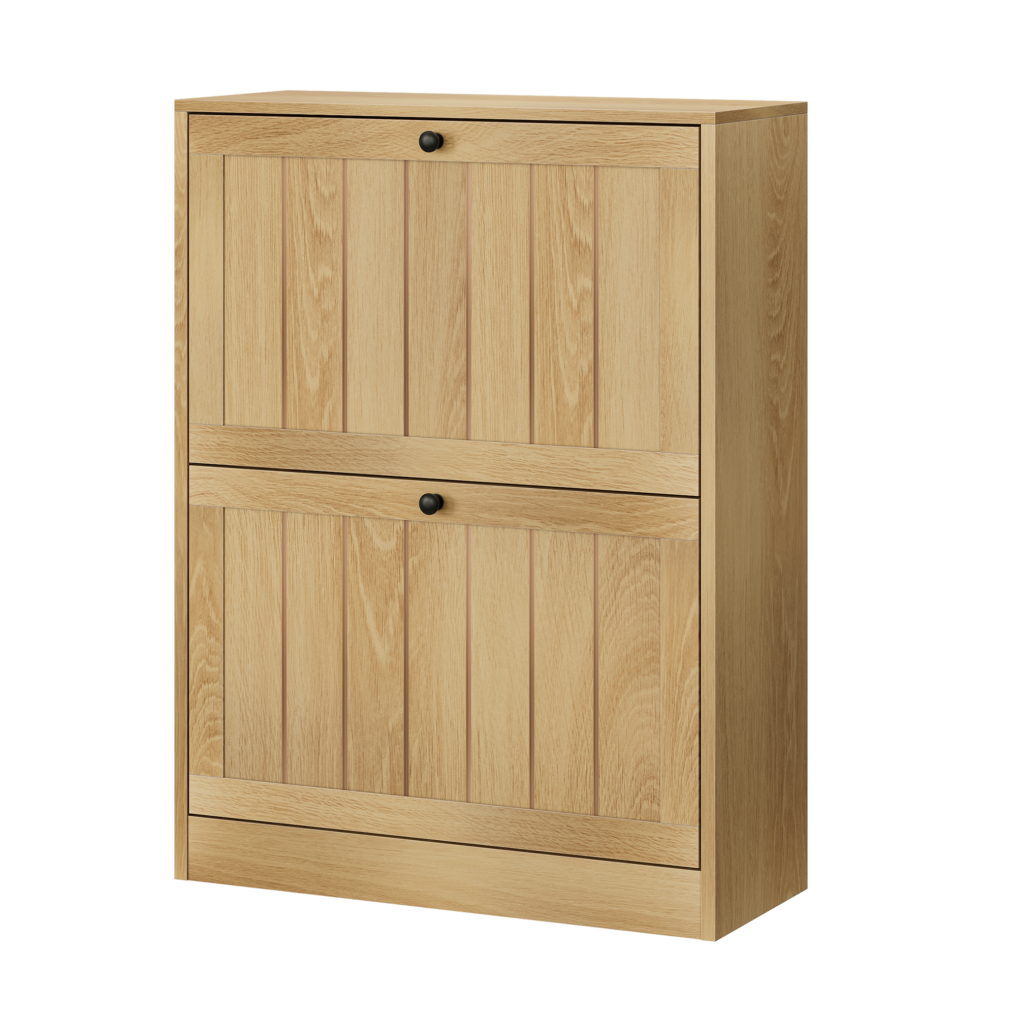 Schuhschrank, Kompakt, 60 X 24 X 80 Cm, Eiche