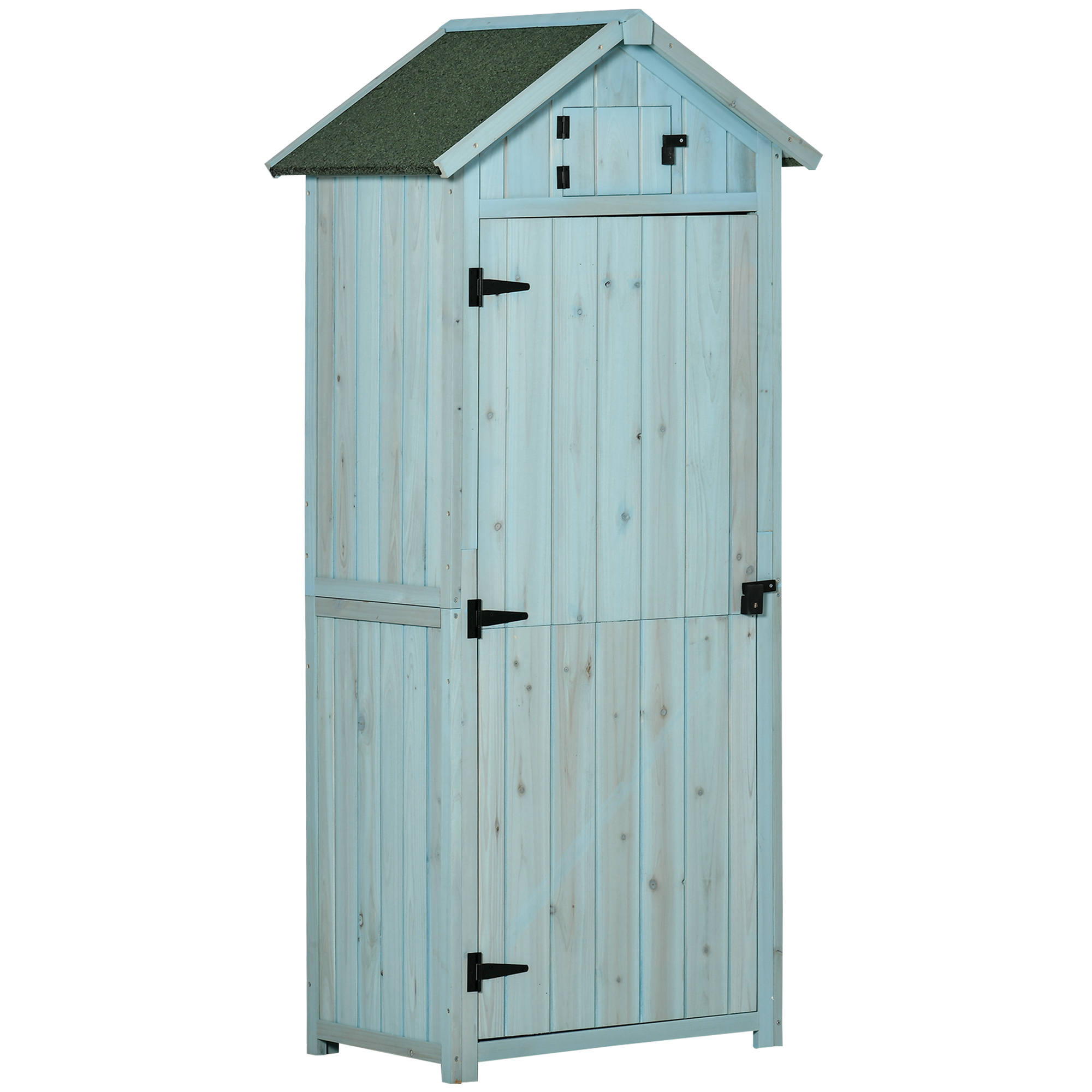 Gartenhaus, 2 X 179 Cm, Hellblau Und Grün