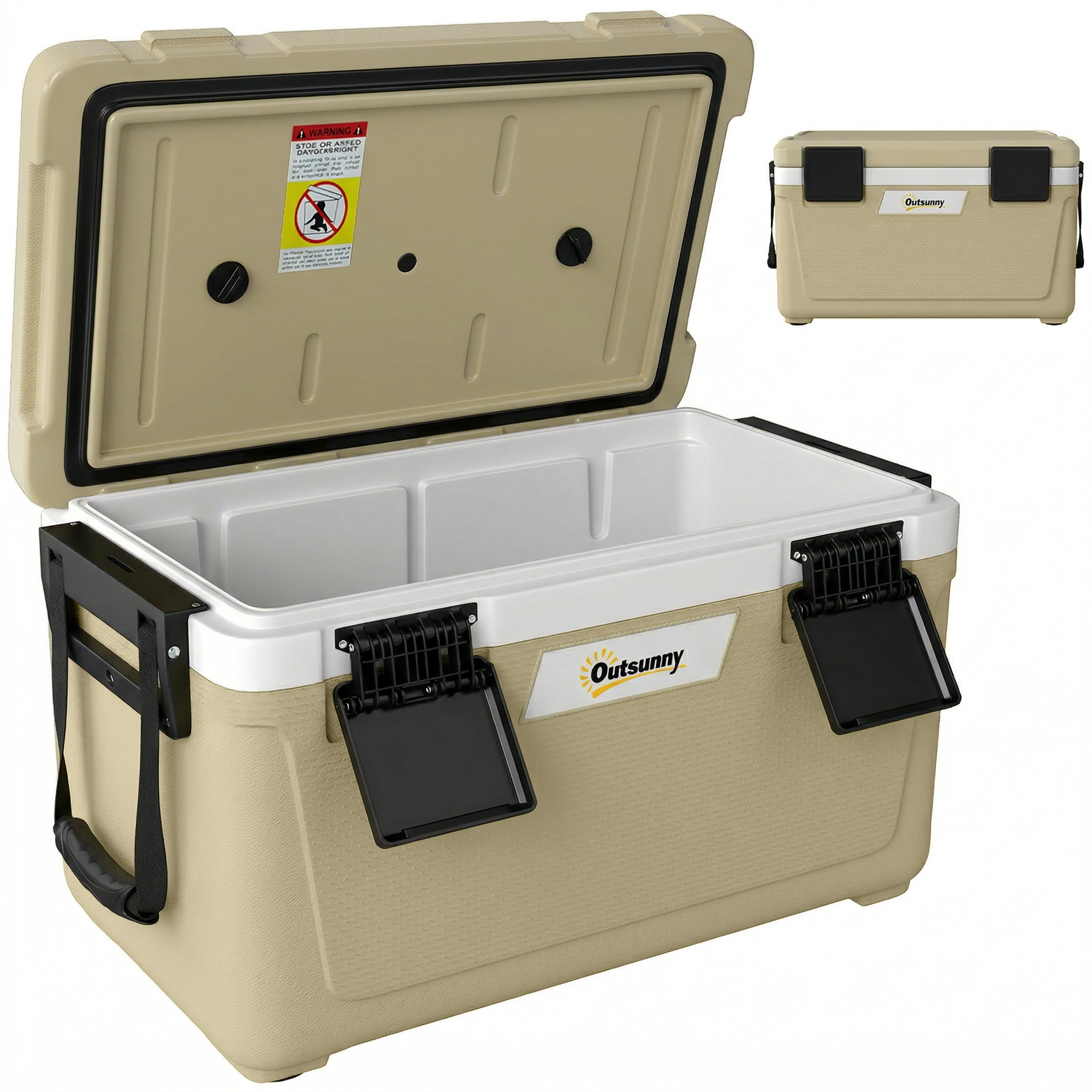Kühlbox 42,6 L, Bis 72 H Kälte, 66,6 X 38,5 X 40 Cm, Khaki