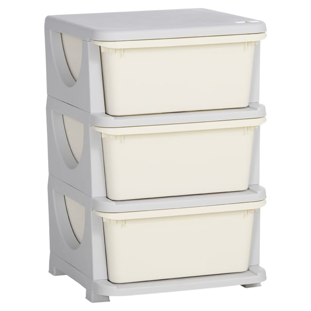 Organizer, 37 X 37 X 56,5 Cm, Cremefarben