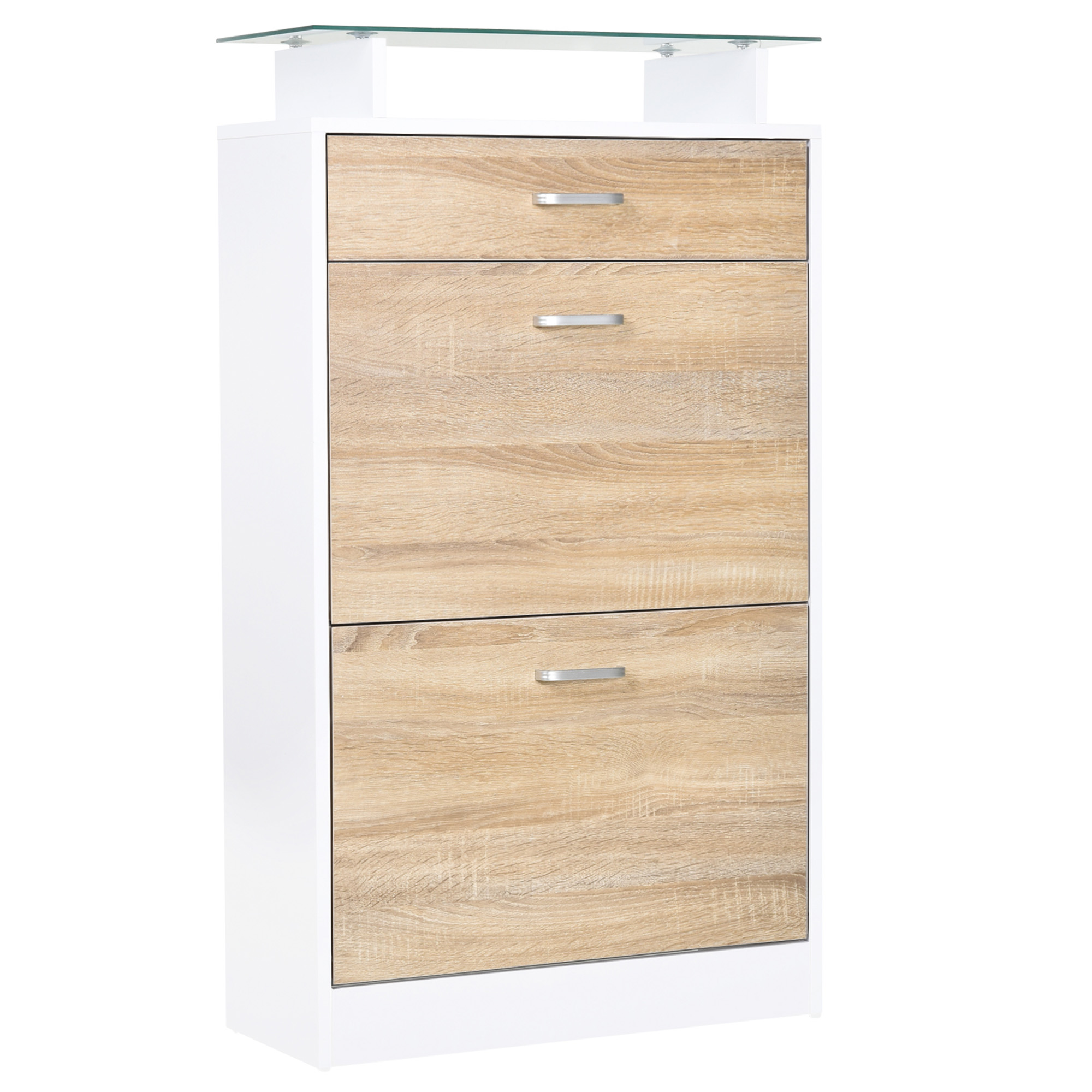 Schuhschrank, 60 X 24 X 105 Cm, Beige