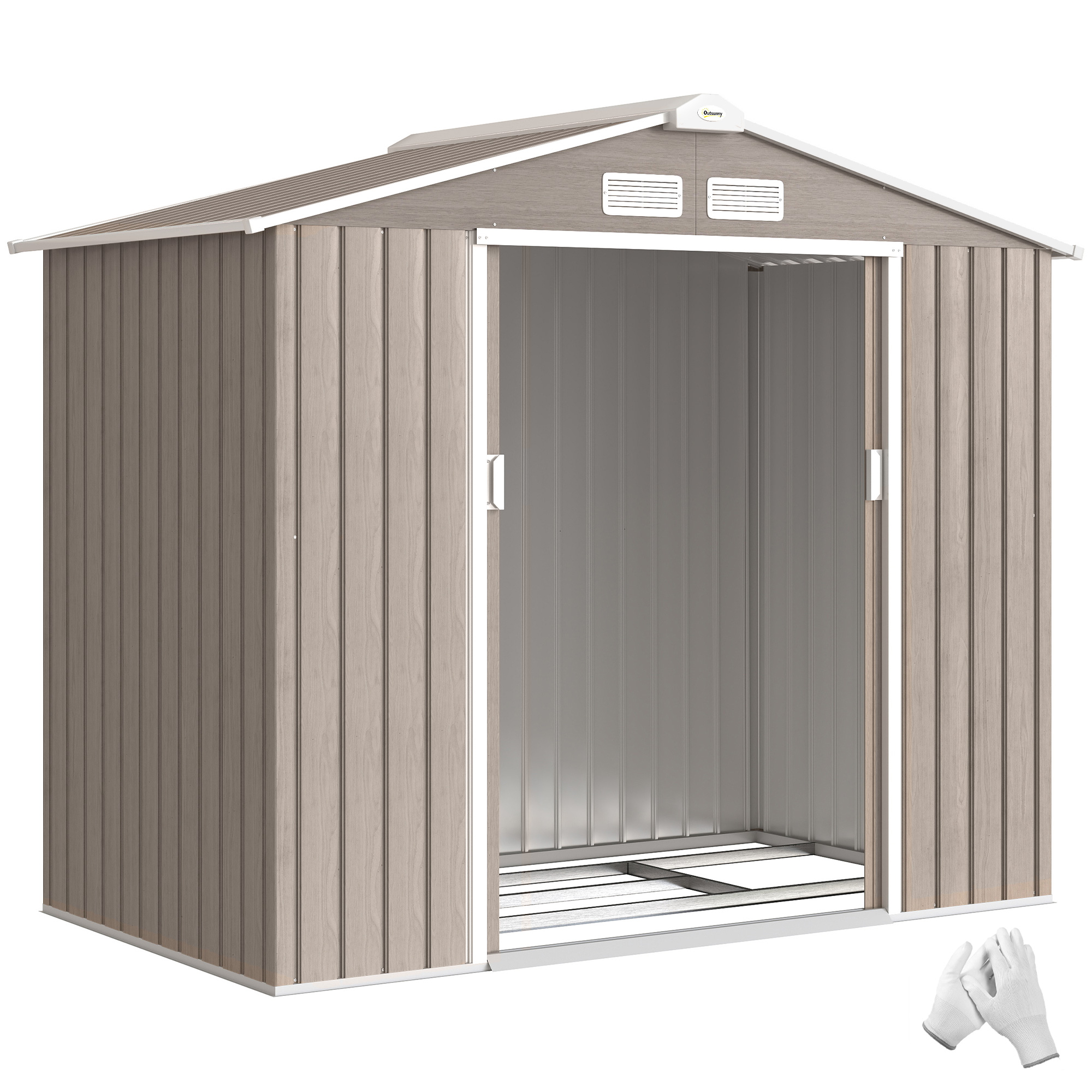 Gartenhaus, Geräteschuppen 2,42 M², 213 X 130 X 185 Cm, Braun