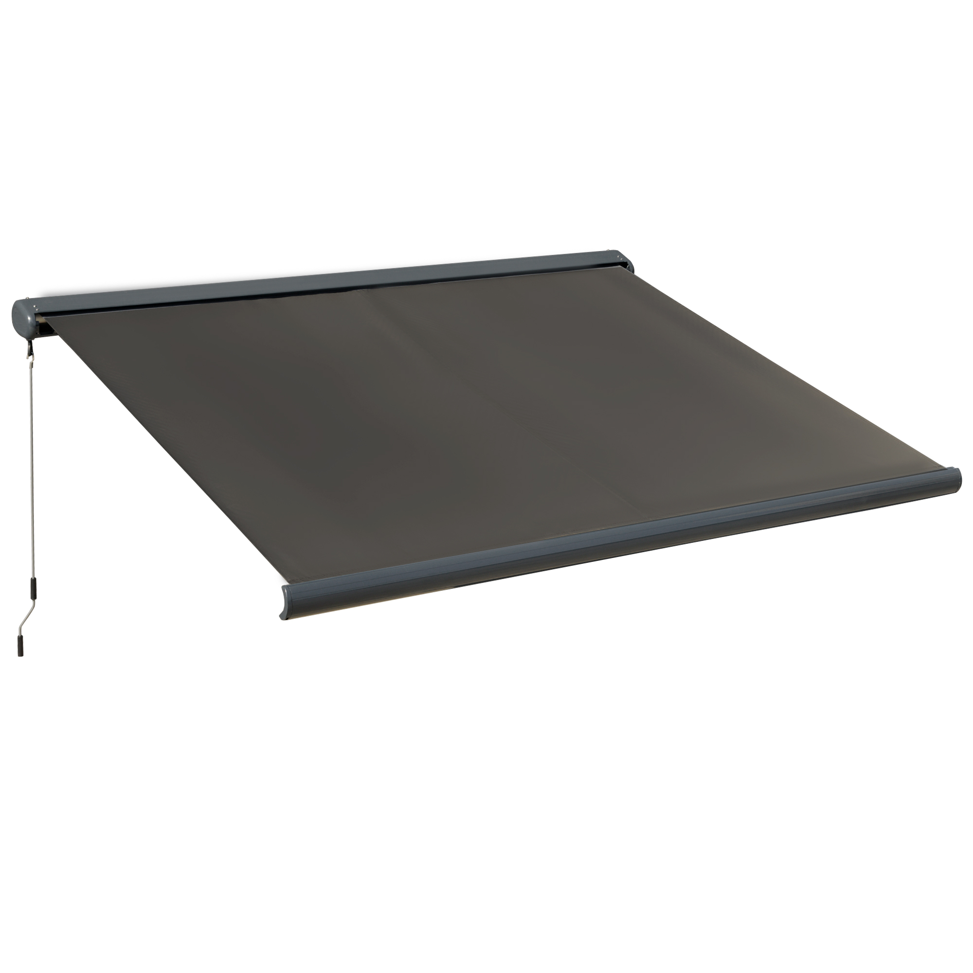 Außenrollo, Verstellbarer Schatten Und Sonnenschutz, 300 X 250 X 100 Cm, Dunkelgrau