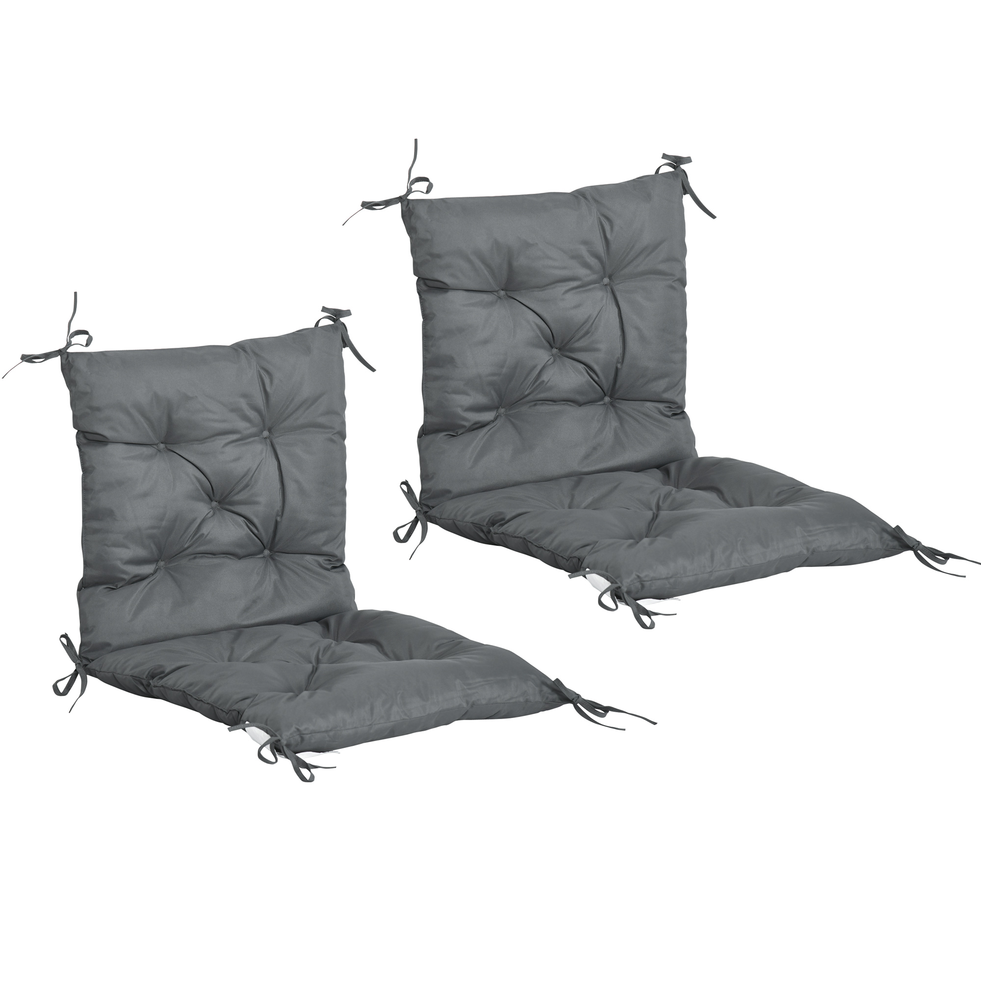 Auflagenkissen Für Outdoor-stuhl, 98 X 50 X 8 Cm, Grau