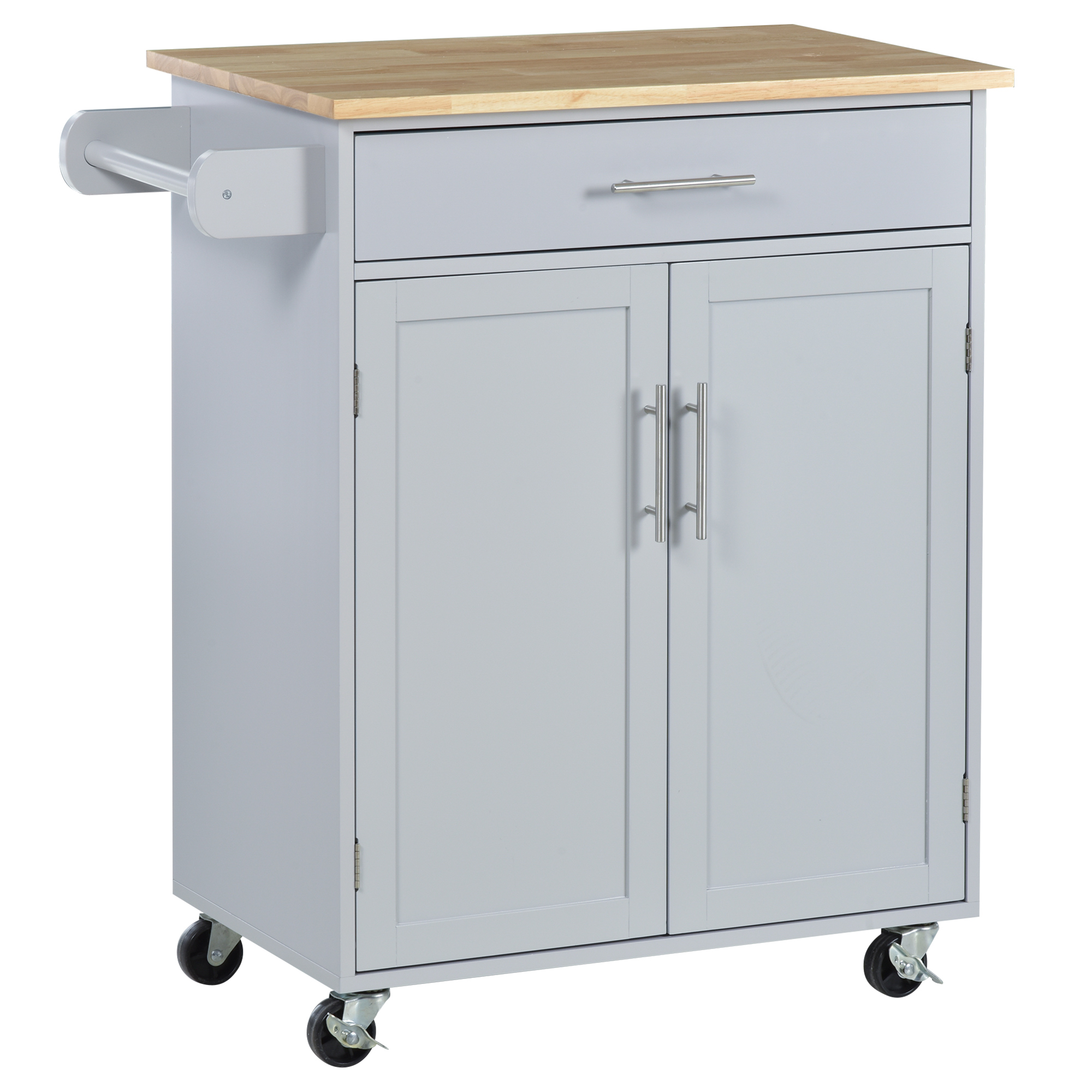 Küchenwagen, Mit Schubladen, 210,82 X 114,3 X 232,41 Cm, Grau
