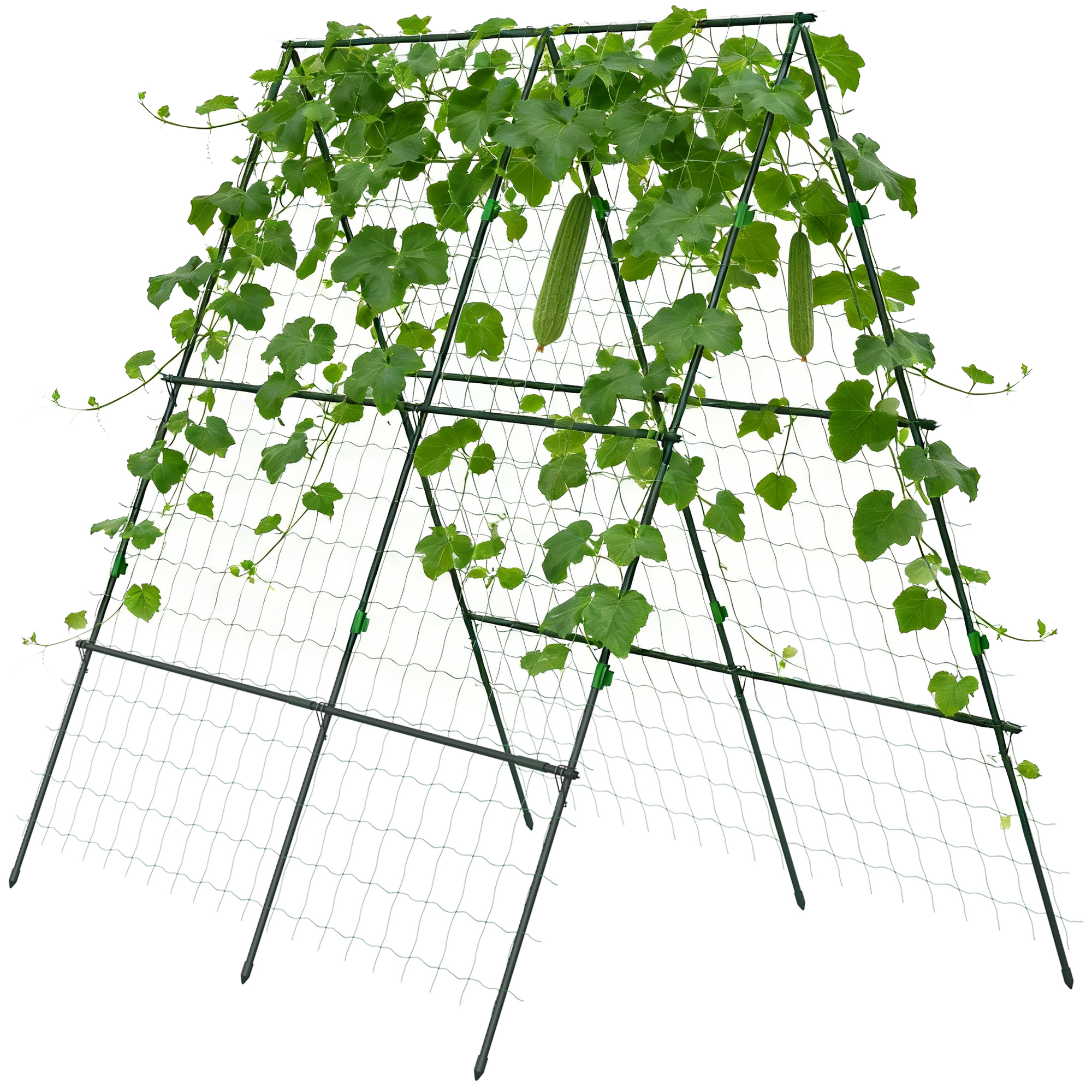 Gartenrankgitter, Idealer Halt Für Kletterpflanzen, 180 X 100 X 180 Cm, Grün