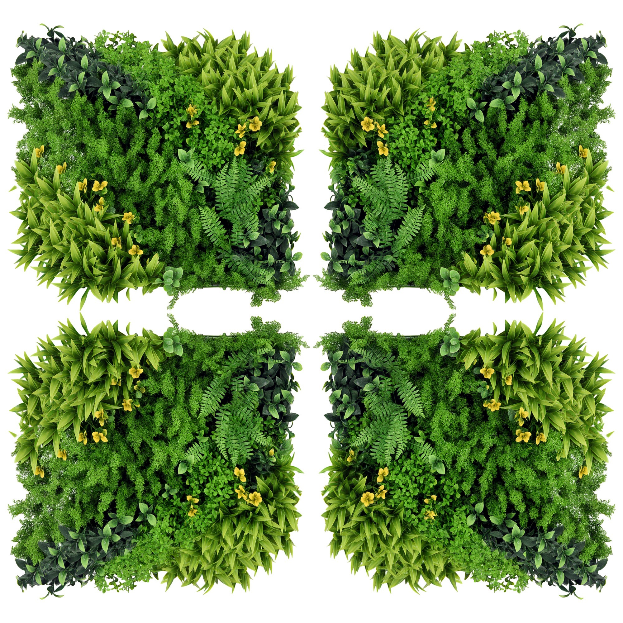 Paneel Künstliche Hecke, Uv-beständig, 50 X 50 X 7 Cm, Grün