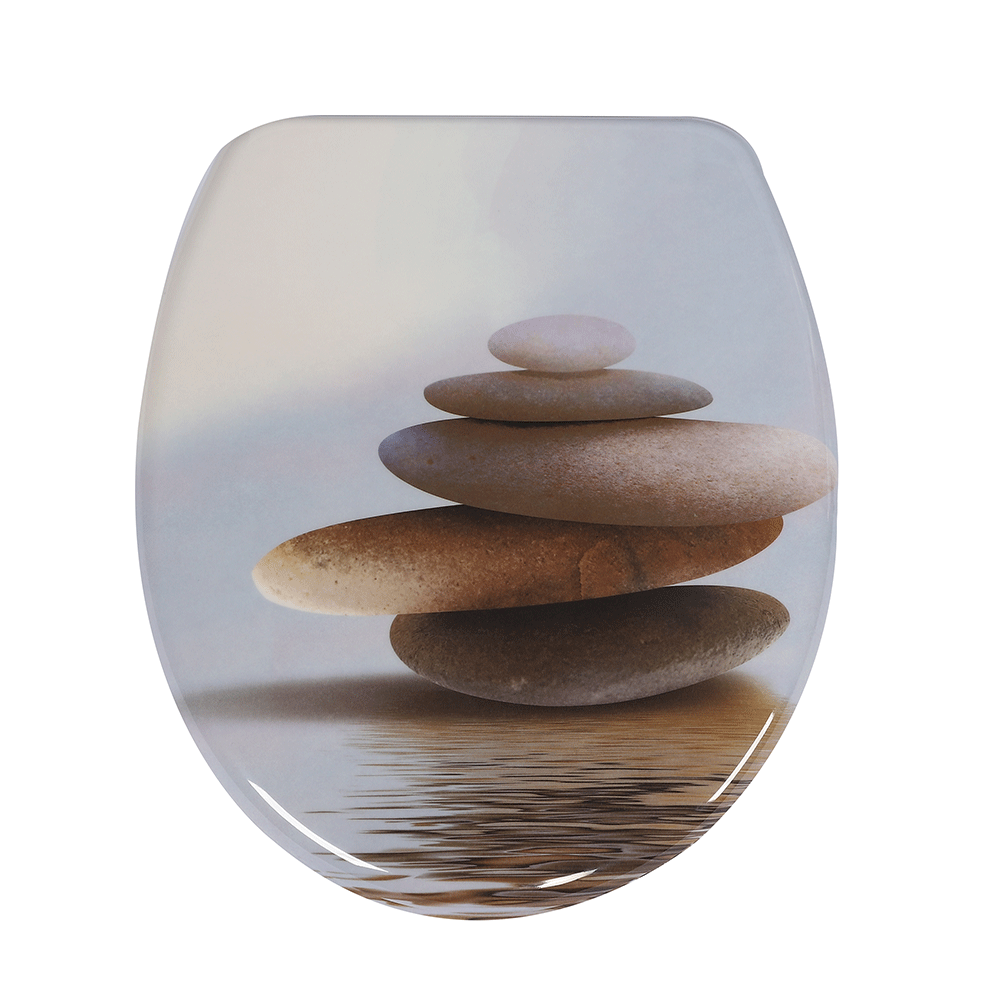 Wc-sitz, Mit Soft-close, 44,6 X 37,3 X 2 Cm, Mehrfarbig