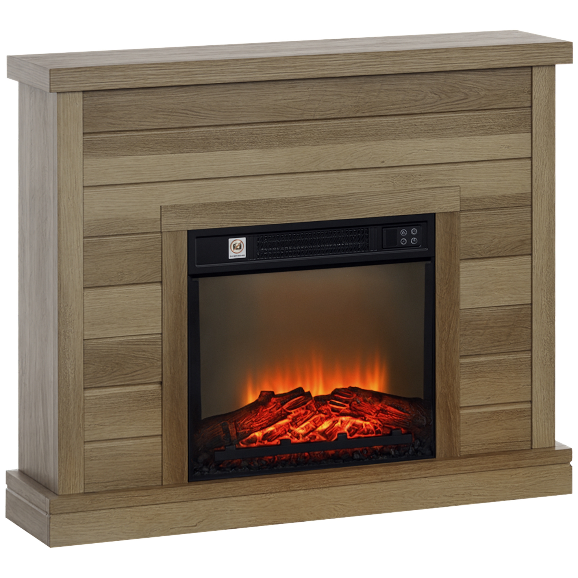 Elektrokamin, Flammeneffekt, 96,5 X 22 X 81,7 Cm, Natur