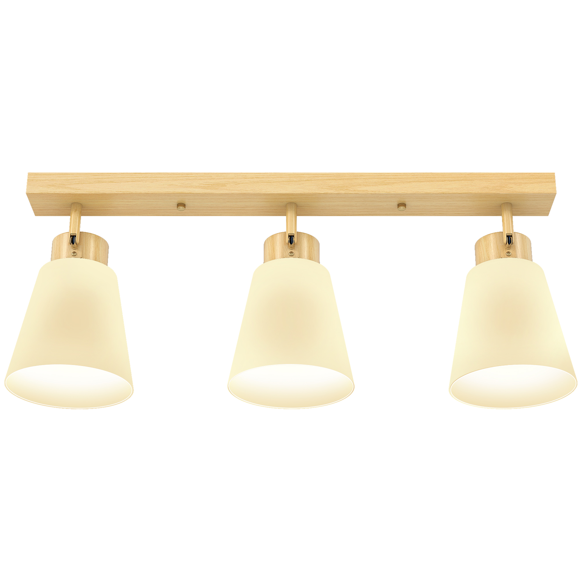 Designer-led-deckenleuchte, 55 X 13 X 20 Cm, Natur