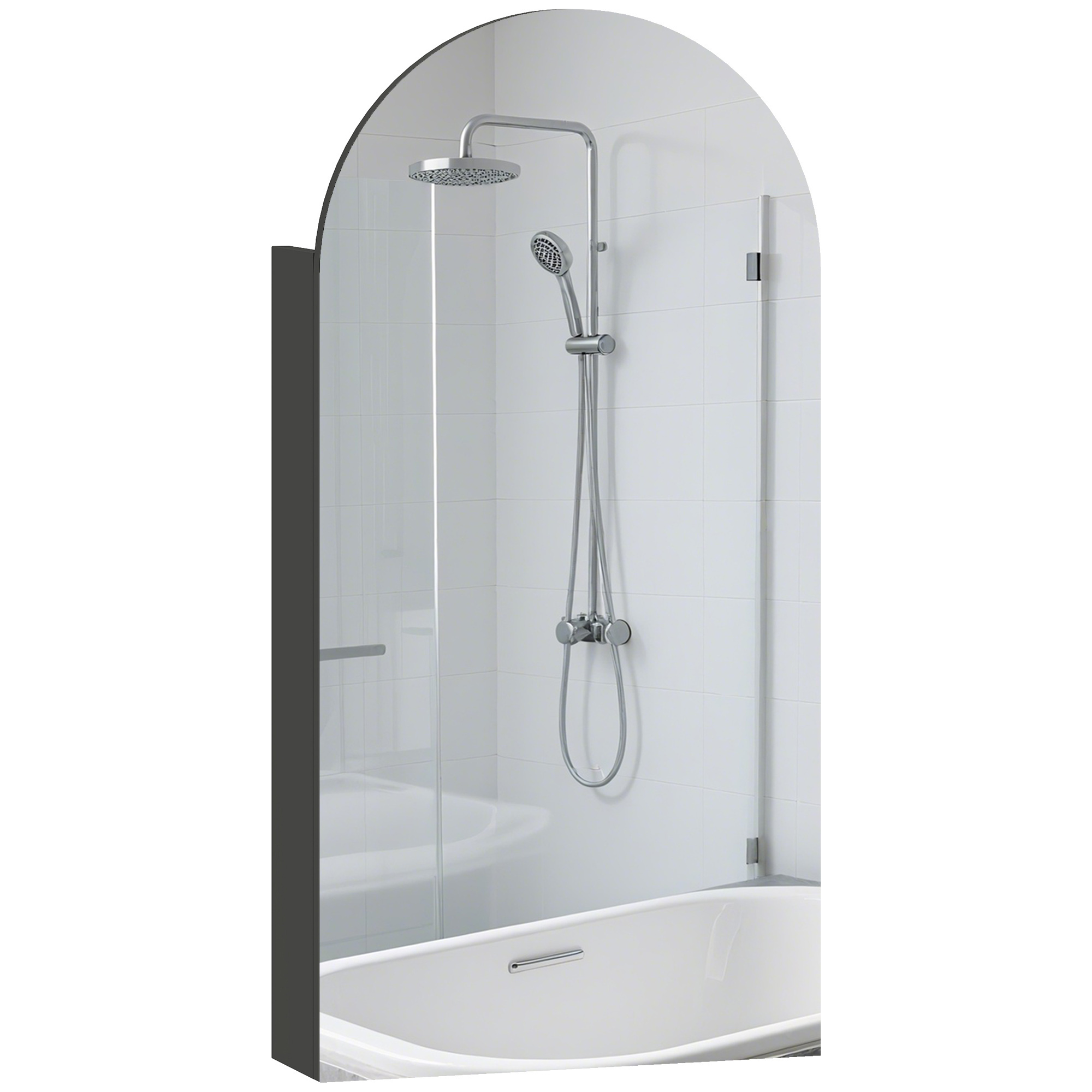 Badezimmermöbel, Verstellbar, 40 X 12 X 80 Cm, Schwarz