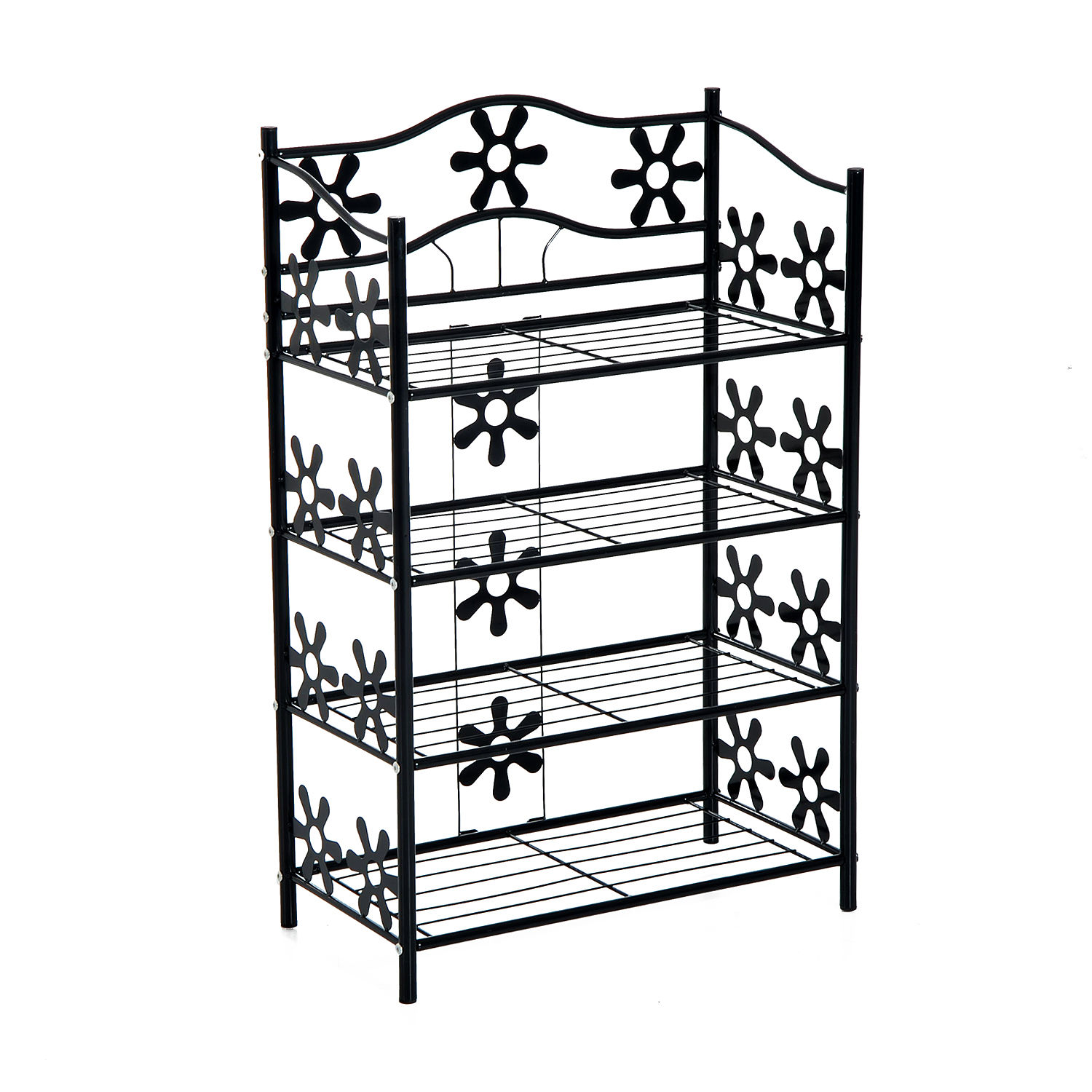 Schuhschrank, Kompakt, 595 X 30 X 92 Cm, Schwarz
