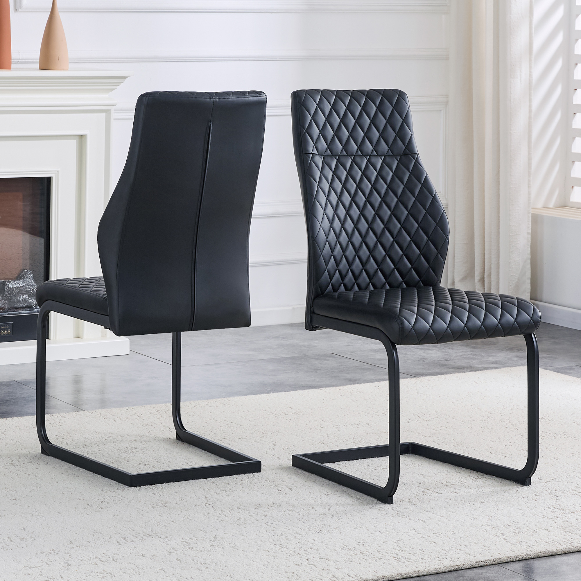Bankkissen, 2er-set, 43 X 63 X 100 Cm, Schwarz