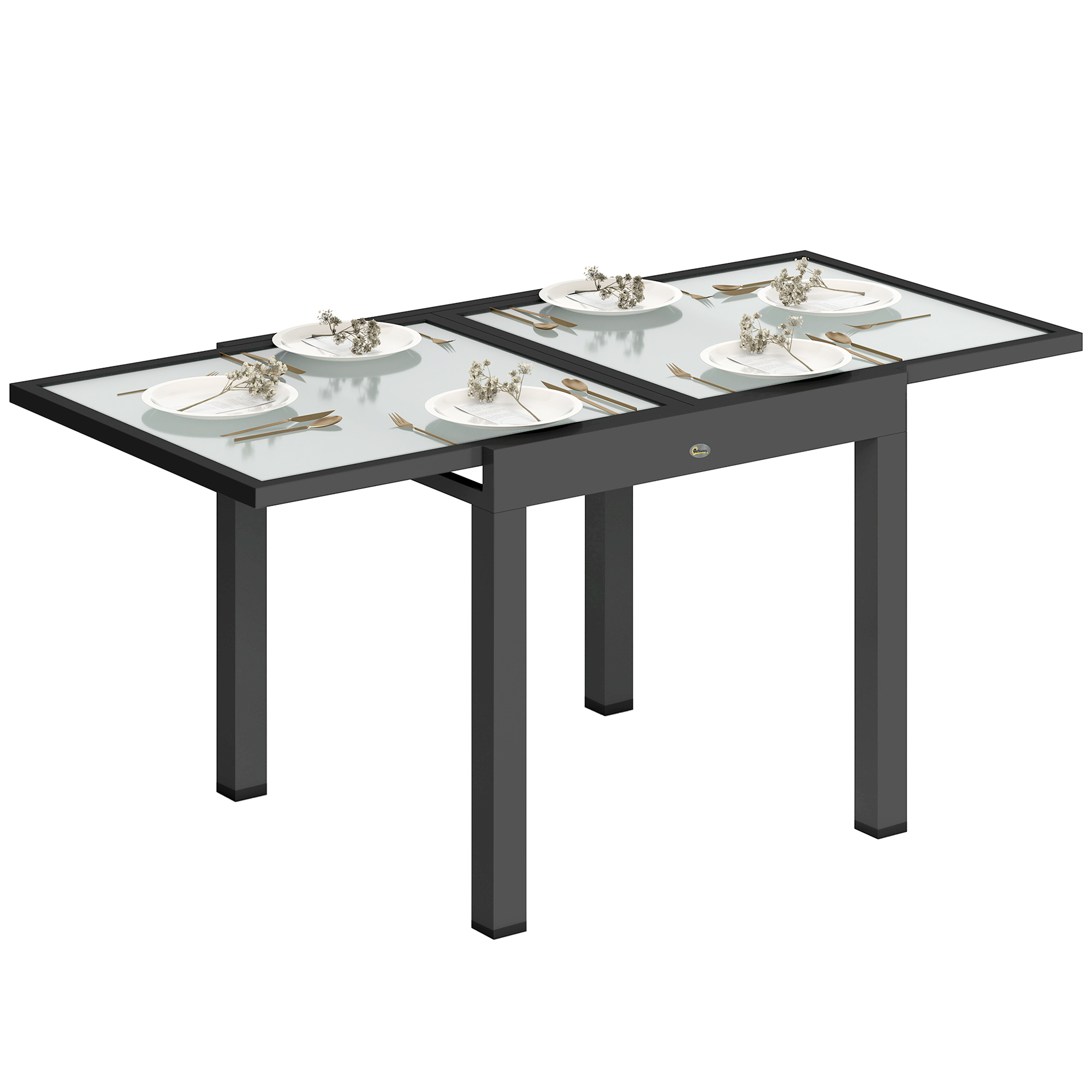 Gartentisch, 160 X 80 X 75 Cm, Transparent