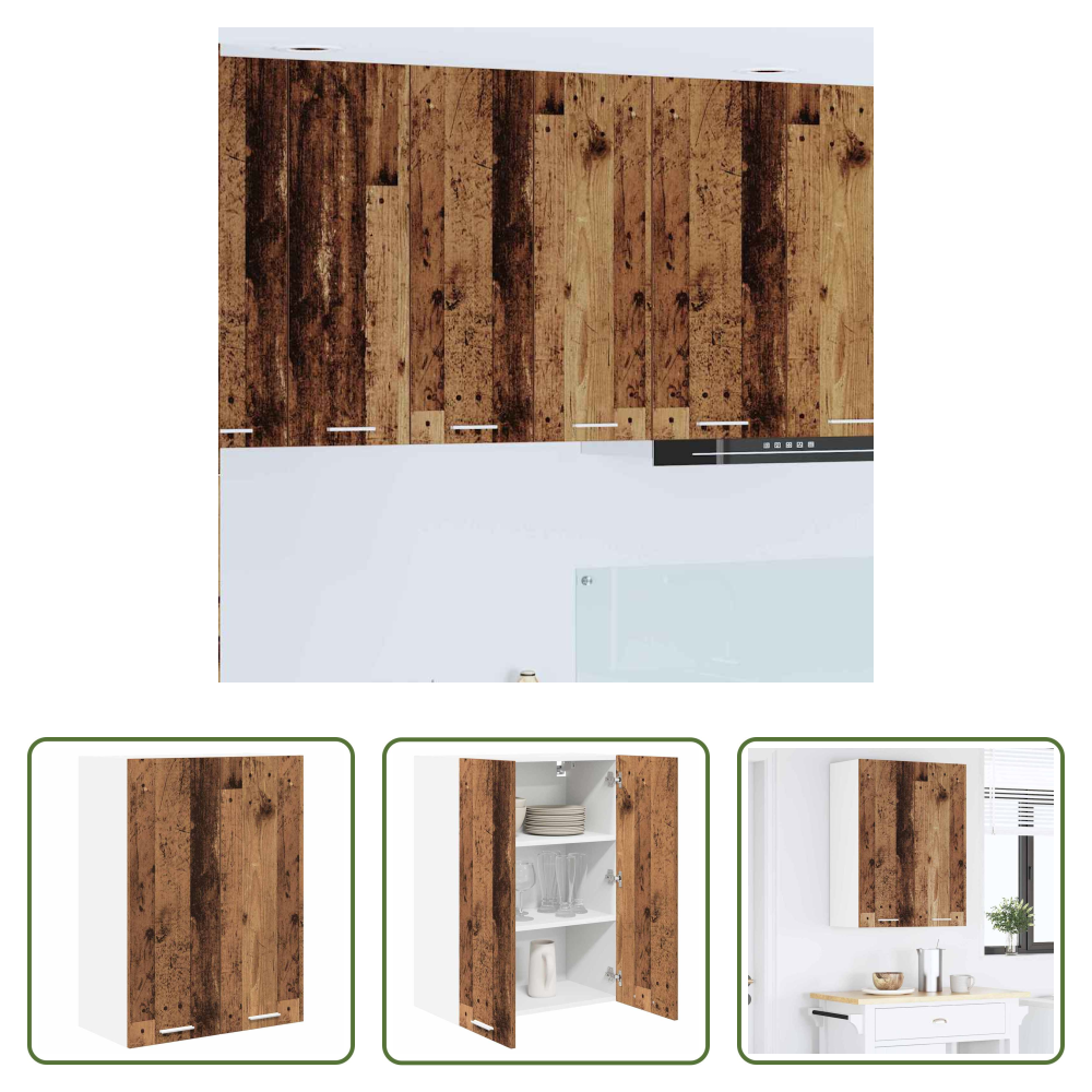 Vidaxl Altholz - Hängeschrank Mit Speicher Altholz 60 X 31 X 80 Cm Holzwerkstoff