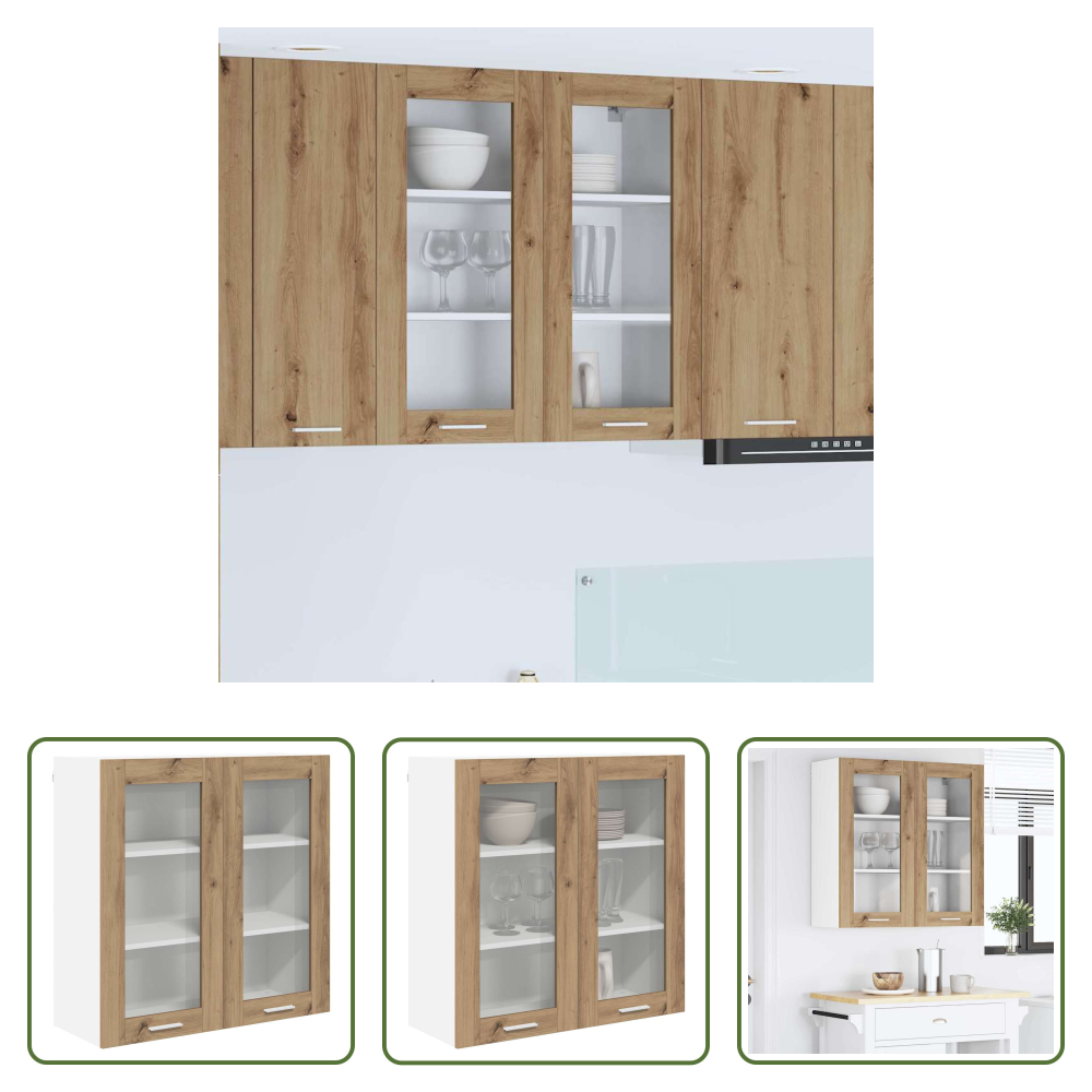 Vidaxl Hängeschrank - Hängeschrank Artisan-eiche 80 X 31 X 80 Cm Holzwerkstoff